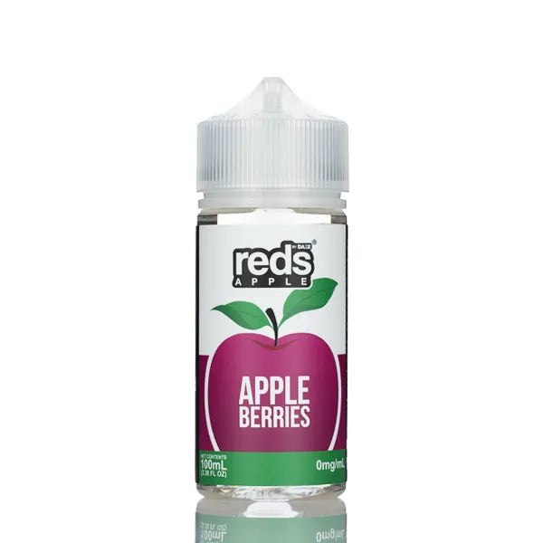 7 Daze Reds Apple - No Nicotine Vape Juice - 100ml - Black Coral